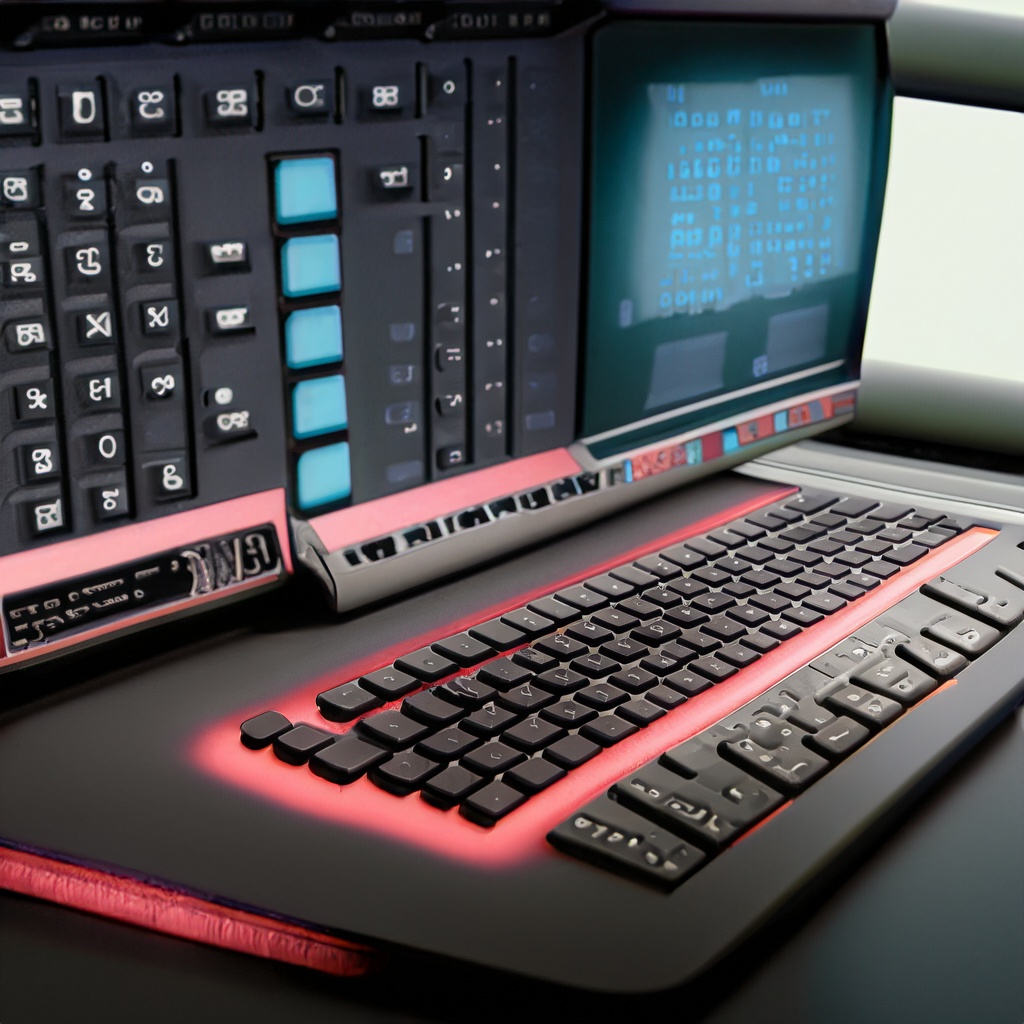 Firefly Atompunk Computer desk keyboard screen 21791